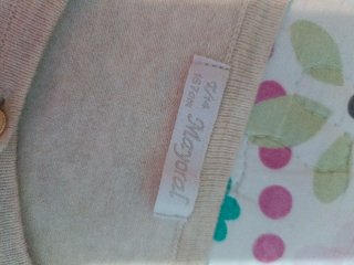 Chaqueta de punto beige