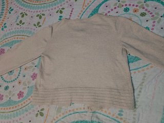 Chaqueta de punto beige