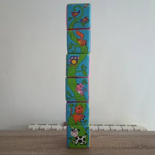 Juego de 6 cubos de tela para bebés