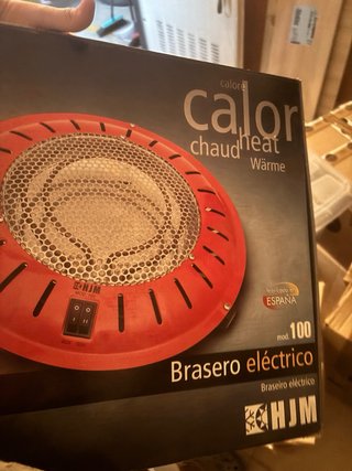 Mesa camilla con brasero eléctrico