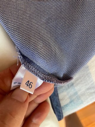 Camicia donna maniche corte blu Seta