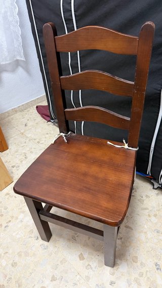 Silla de comedor de madera maciza (solo una)