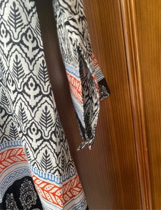 Vestido playero estampado mujer