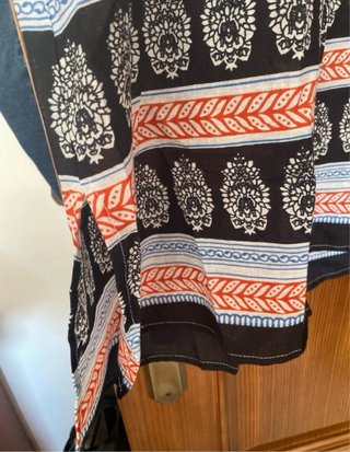 Vestido playero estampado mujer