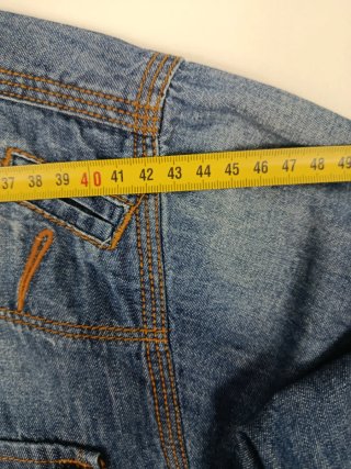 Camisa vaquera con codos ante Talla M