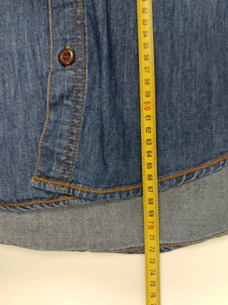 Camisa vaquera con codos ante Talla M