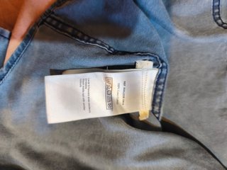 Camicia Jeans Uomo Cotone Blu