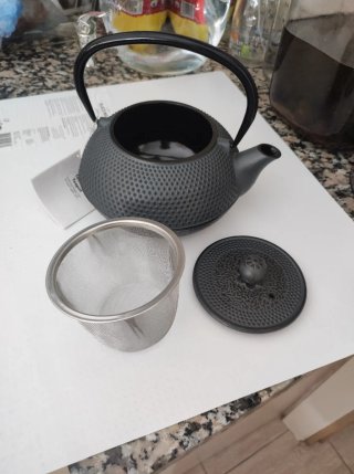 Tetera Hierro Fundido Negra