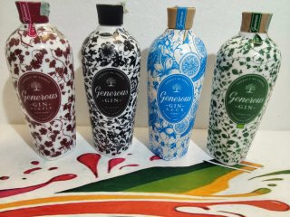 4 BOTTIGLIE VUOTE GIN GENEROUS