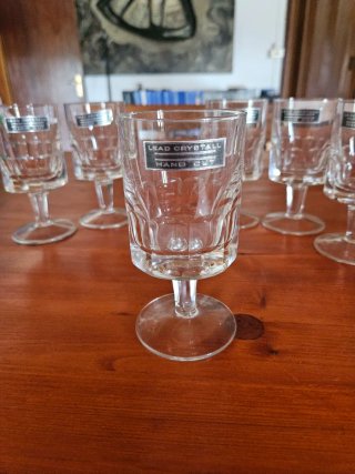 Set 6 Bicchieri Cristallo Lead Crystal