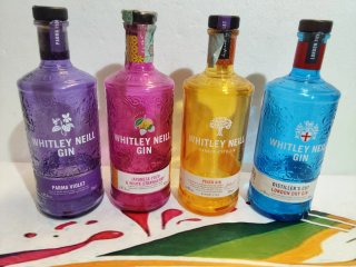 4 Bottiglie Vuote Gin Whitley Neill