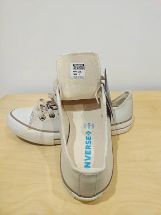 Zapatillas Converse All Star Beige/Blanco