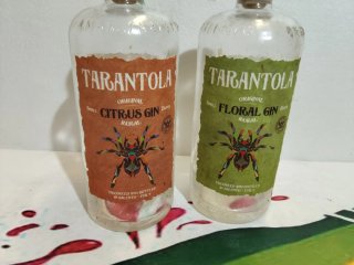 2 BOTTIGLIE VUOTE GIN TARANTOLA