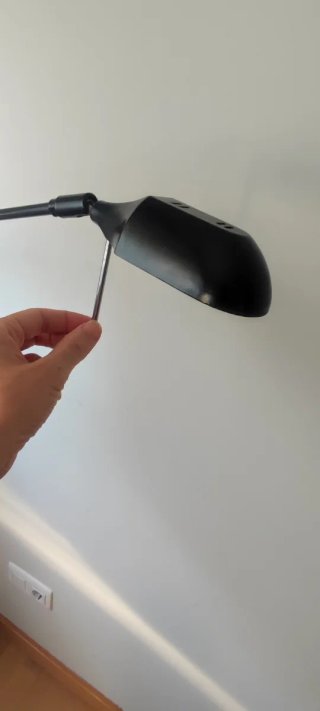 Lámpara de lectura negra