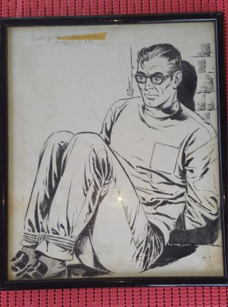 Tavola originale fumetto Rip Kirby