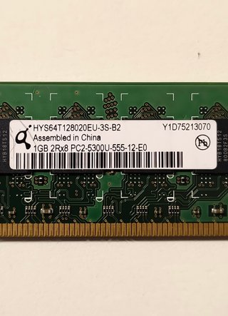 2x Qimonda 1GB DDR2 PC2-5300 667MHz RAM