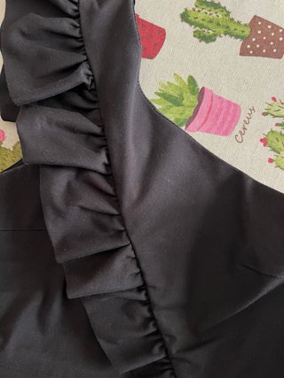 Zara Abito Monospalla Nero Taglia XS