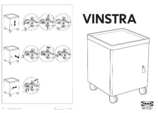 Mesilla / Mueble Auxiliar IKEA Vinstra con Ruedas