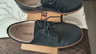 Zapatos niño comunión azul marino