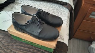 Zapatos niño comunión azul marino