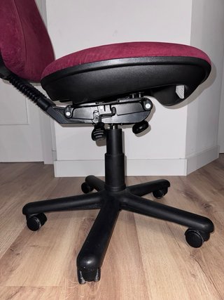 Silla de oficina granate