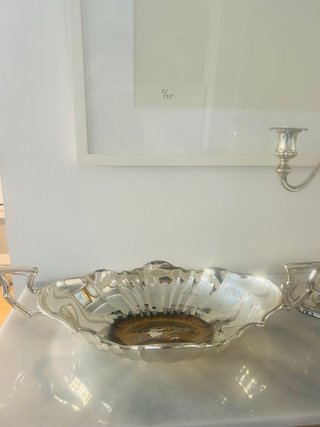 Candelabros y bandeja WMF