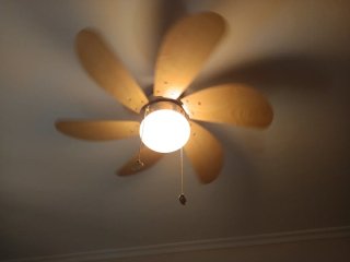 Ventilador de techo madera
