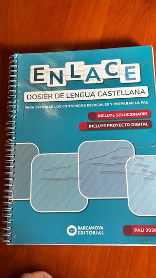 Enlace. Dosier de Lengua castellana. Bachillera...