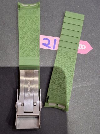 Correa Longines Hydroconquest 21mm Verde Caucho
