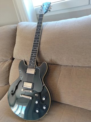 Gibson 339 Trans Ebony Guitarra Eléctrica