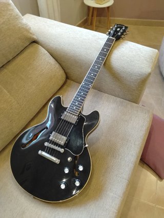 Gibson 339 Trans Ebony Guitarra Eléctrica