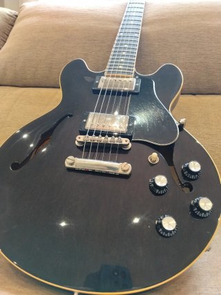 Gibson 339 Trans Ebony Guitarra Eléctrica