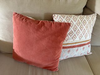 2 Cuscini in Cotone 45x45cm