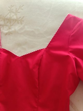Traje de flamenca corto rojo