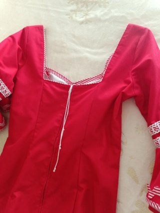 Traje de flamenca corto rojo