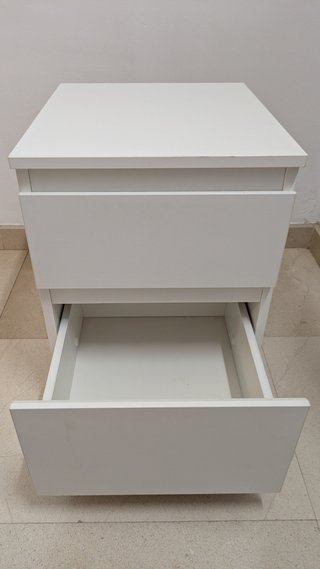 2 Cómodas Ikea MALM 2 cajones blanca 40x50 cm