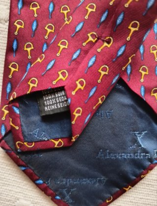 Corbata granate de Alex. Fede Seda 100%