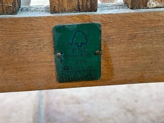 Banco de teca 125 cm