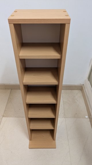 Estantería de madera para CDs de música 91x21cm