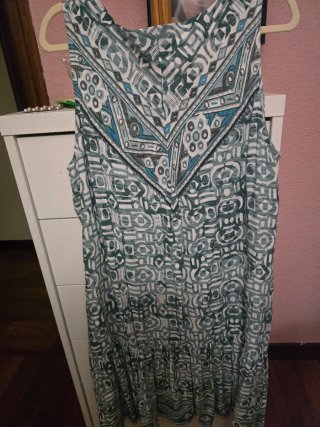 Vestido sin mangas Paloma D. R. estampado
