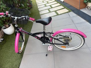 Bicicleta infantil B'twin 20” rosa