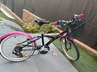 Bicicleta infantil B'twin 20” rosa