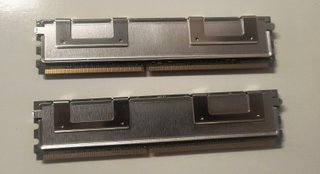 2x Moduli RAM HP 2GB DDR2 PC2-5300 667MHz