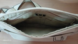 Bolso bandolera Adolfo Dominguez beige