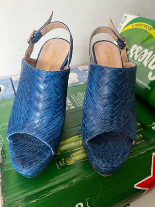 Scarpe con zeppa marroni