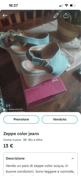 Scarpe con zeppa marroni