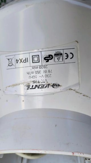 Extractor de aire blanco