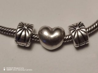 Singolo Charm clip Pandora raggi di sole e cuore