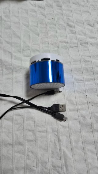 Altavoz Bluetooth Mini Negro y Azul