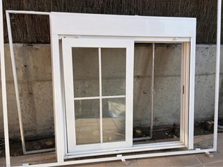 Ventana corredera aluminio doble acristalamiento